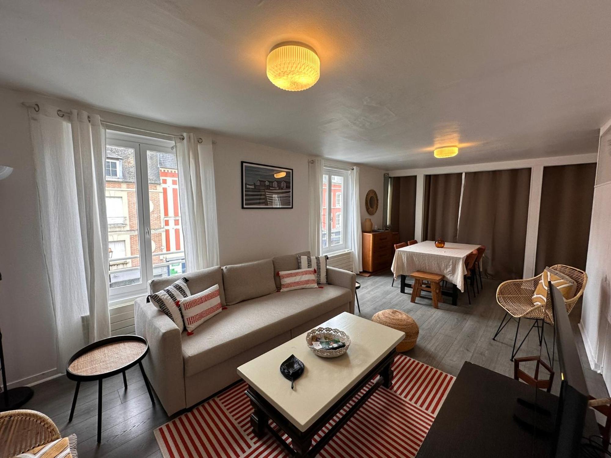 Large Apartment In City Center 翁弗勒尔 外观 照片
