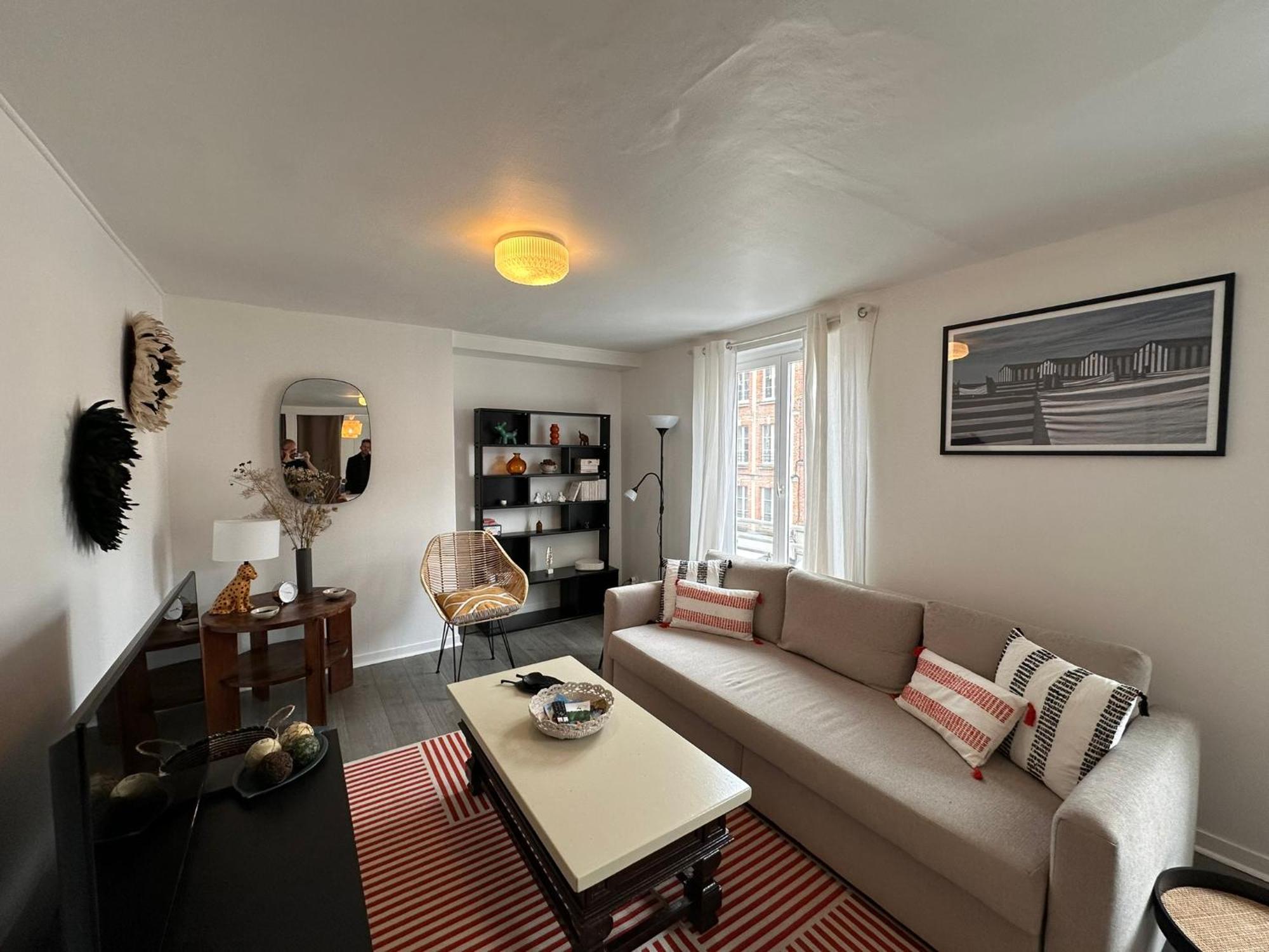Large Apartment In City Center 翁弗勒尔 外观 照片